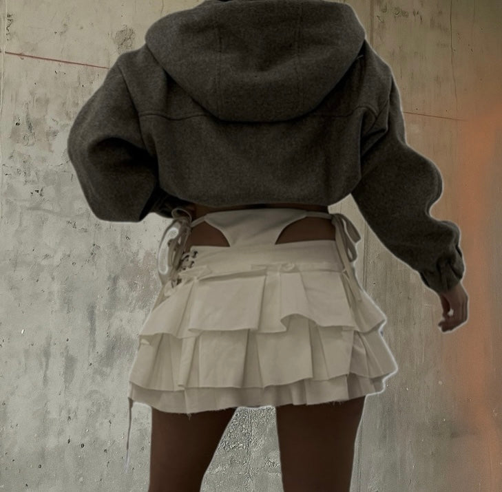 Fustă Mallorie - alb//negru